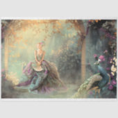 レディエレガント&アピーコック鮮やかポートレートアート 薄葉紙 (正面)