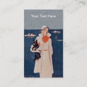 レディエレガント・イン・ホワイトby海ブラック・スコティ・ドッグ 名刺 (裏面)