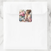 レディエレガント・マザー・デイ・ステッカー スクエアシール (バッグ)