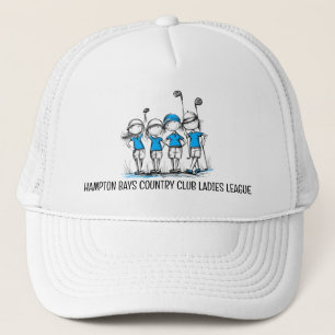 レディカスタマイズスゴルフリーグBLUE Hat – クラブ名 キャップ
