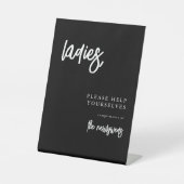 レディシンプルズ結婚バスルームのバスケットサイン 台座サイン (正面)