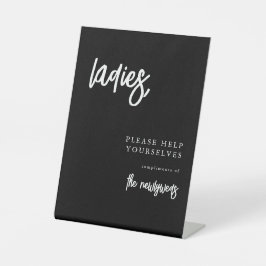 レディシンプルズ結婚バスルームのバスケットサイン 台座サイン