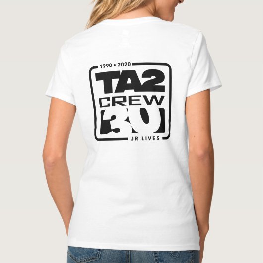 レディスVネック（白） Tシャツ (裏面)