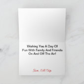 レディハムコピーメッセージシルエット誕生日カード カード (内部)