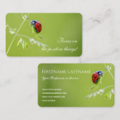 レディバやる気を起こさせるグ引用文前向き引用文 名刺 (正面/裏面)