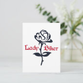 レディバイクもしくは自転車に乗る人 ポストカード (スタンド正面)