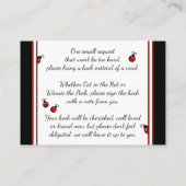 レディバグがブックカードをブロンドで持ち込む エンクロージャーカード (裏面)