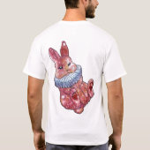 レディバグという名前のうさぎ Tシャツ (裏面)