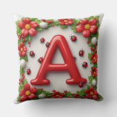 🐞 レディバグとポピーの赤文字A クッション (裏面)