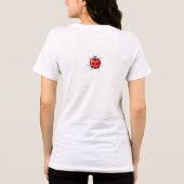 レディバグの幸運な女性用Tシャツ トライブレンドＴシャツ (裏面)