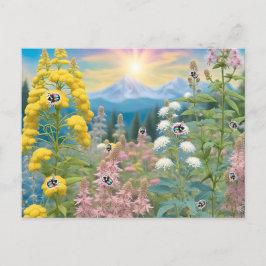 レディバグの庭への訪問 ポストカード