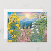 レディバグの庭への訪問 ポストカード (正面/裏面)