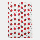 レディバグの誕生日パーティーギフト 紅茶 キッチンタオル (縦)