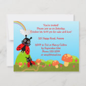 レディバグの誕生日パーティー 招待状 (裏面)