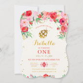 レディバグの誕生日招待状 招待状 (正面)