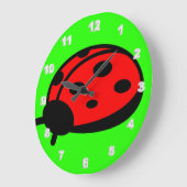 レディバグアクリル壁時計 ラージ壁時計 (傾斜)