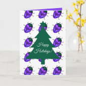 レディバグアート カード (黄色い花)