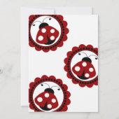 レディバグフォト招待状フラワー招待状 招待状 (裏面)