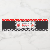 レディバグレディバード誕生日パーティー ペットボトルラベル (シングルラベル)