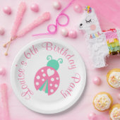 レディバグレディバード誕生日パーティー ペーパープレート (パーティー)