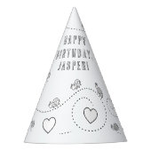 レディバグ誕生日パーティー – カラー自分のパーティー帽子 パーティーハット (正面)