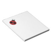 レディバグ60年代のレトロクールな赤黄色 ノートパッド (アングル)