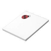 レディバグ60年代のレトロクールな赤黄色 ノートパッド (回転)