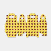 レディバグ60年代のレトロクールな赤黄色 フェイバーボックス (折り畳みなし)