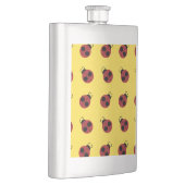 レディバグ60年代のレトロクールな赤黄色 フラスク (右)