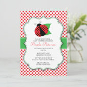 レディバグ ベビーシャワー 招待状 (スタンド正面)