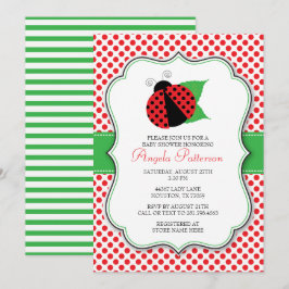 レディバグ ベビーシャワー 招待状