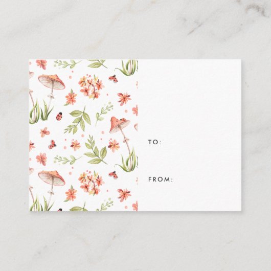 レディバグ |折り返し表示なしシャワー挿入 エンクロージャーカード (裏面)