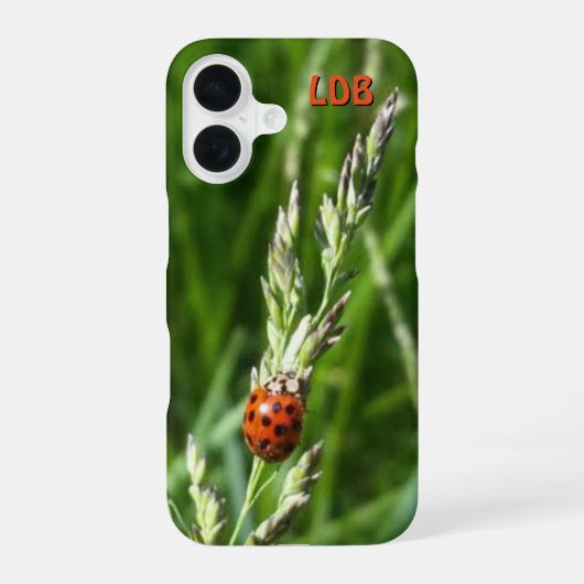 レディバグonグラス iPhone 16ケース (裏面)