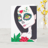 レディバラ カード (黄色い花)