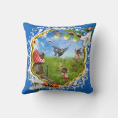 レディバードとチョウ クッション (裏面)