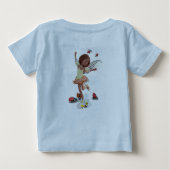 レディバードとチョウ ベビーTシャツ (裏面)