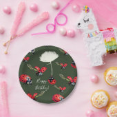 レディバードカスタム誕生日紙プレート ペーパープレート (パーティー)