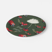 レディバードカスタム誕生日紙プレート ペーパープレート (アングル)