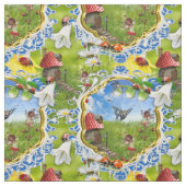 レディバード及び蝶の織物 ファブリック (見本)