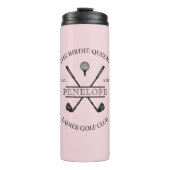 レディパーソナライズされたスゴルフクラブ名 タンブラー (正面)