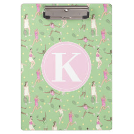 レディパーソナライズされたテニス選手 クリップボード