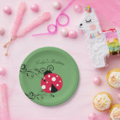 レディパーソナライズされたバグ紙プレートレディバグ ペーパープレート (パーティー)