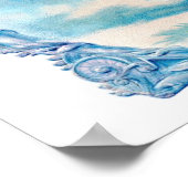 レディビクトリアンインピンクアートプリント ポスター (角)