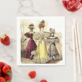 レディビクトリアンズヴィンテージデザイン スタンダードランチョンナプキン (インサイチュ)