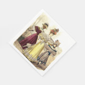 レディビクトリアンズヴィンテージデザイン スタンダードランチョンナプキン (角)