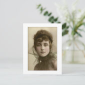 レディビクトリアンネット高襟 ポストカード (スタンド正面)