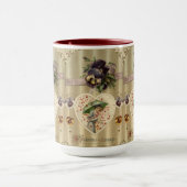 レディビクトリアンヴィンテージバレンタインデー マグカップ (中央)