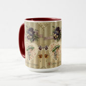 レディビクトリアンヴィンテージバレンタインデー マグカップ (正面左)