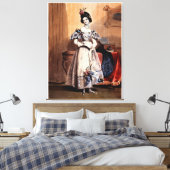 レディビクトリアンーとフローラ装飾 – Elegan キャンバスプリント (インサイチュ (寝室))