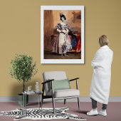 レディビクトリアンーとフローラ装飾 – Elegan ポスター